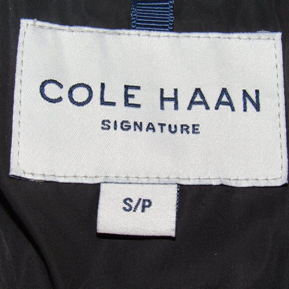 Cole Haan Black Signature Hooded Taffeta Down Puffer Coat Women's S Small - Picture 12 of 12
